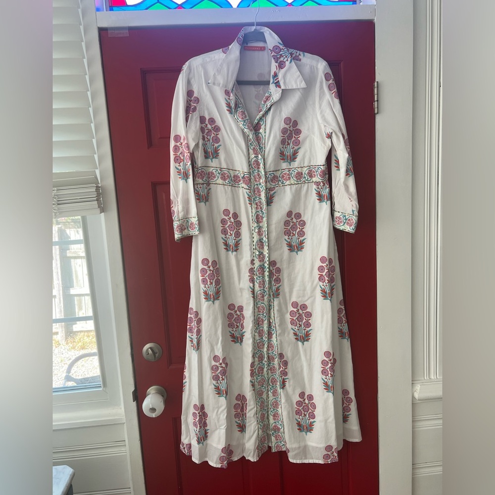 Oliphant maxi shirt dress- barely worn and so flattering